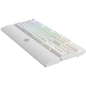 Resim Pusat Rapid Ultra Monster Tactile Kırmızı Switch Kablolu RGB Mekanik Oyuncu Klavyesi 