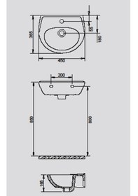 Resim Turavit Oval Lavabo 36 x 45 