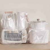 Resim 100 adet Ekstra Büyük Kalınlaştırılmış Tek Kullanımlık Toz Örtüsü, Mutfak Aletleri ve Elektronik Ekipman Depolama için Dayanıklı Su Geçirmez PP Plastik Elastik Kenarlı 