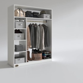 Resim Kenzlife giysi dolabı necmettin 150*120*40 byz gardırop 