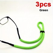 Resim Cloudstore Yeşil 3 Adet Su Sporları İçin Yüzer Zincirli Ayarlanabilir Anti-slip Gözlük Kayışı 