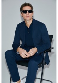 Resim Lufian Asel Spor Erkek Blazer Ceket Slim Fit Lacivert Lacivert 111140170100200 Lacivert 