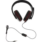 Resim Stereo Kablolu Kulaklık Oyun Çift Kulak Kulaklık Sony Ps4 Laptop Için Mic ile 