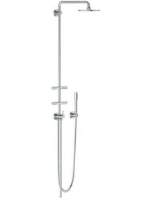 Resim Grohe Rainshower System Duvara Monte Yön Değiştiricili Duş Sistemi 27361000 Krom 