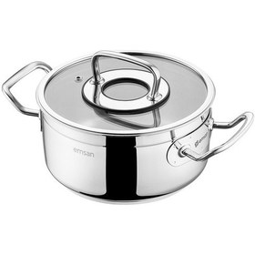 Resim Emsan Elite Derin Tencere 18 Cm Gümüş 