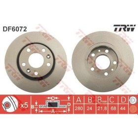 Resim Fren Dıskı On Havalı Fluence Megane Iıı Trw Df6072 Oem - 