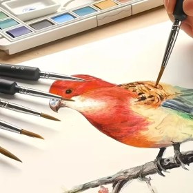 Resim Findit 10 Adet Hobi ve Araba Rötüş Fırça Seti – Ince Detay Boyama, Model Yapımı ve Araç Çizik Giderme Için Çok Amaçlı Fırça Takımı (2818) 