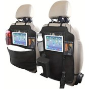 Resim Dashanshop Koltuğu Koruyucu 2 Parça Xl Saklama Organizer İpad Tutuculu Doku Kutusu Variant1 