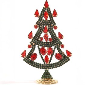 Resim Taşlı Yılbaşı Dekorlu Ağaç 