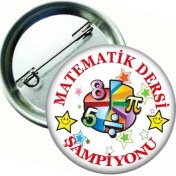 Resim Hediye Panayırı Matematik Dersi Şampiyonu Rozeti - 20 Adet 