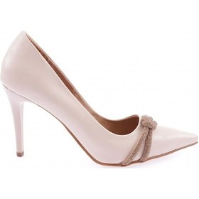 Resim Dgn Kn-02-23y Kadin Silver Taşli Bantli Abiye Ayakkabi KN-02-1563-R1806 Ten Rengi 