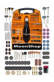 Resim MoonTech Japon 1059 WF Çelik Şanzıman Çok Amaçlı Devir Ayarli 300 Parça Hobi Gravür Seti Bakır Sargı.. 