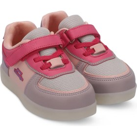 Resim Slazenger PERLE Kız Çocuk Cırt Cırtlı Işıklı Taban Pembe / Mor Sneaker 