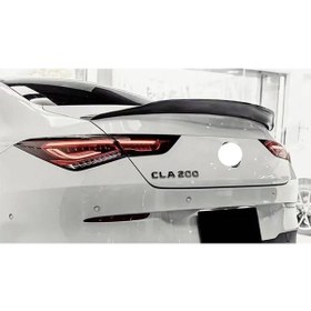 Resim Mercedes Cla W118 Psm Bagaj Üstü İthal Spoiler Parlak Siyah Plastik Spoyler 2020-2023 
