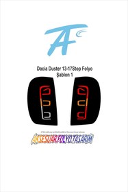 Resim aksesuar folyo tasarım Dacia Duster 13-17 Stop Folyo 