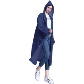 Resim eleven market Marlux Unisex Eva Yağmurluk Lacivert Spor Yağmurluk Mrc-801 