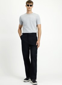 Resim Kiğılı Regular Fit Standart Kesim Likralı Kanvas / Chino Pantolon 
