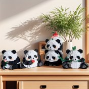 Resim 1512 adet Sevimli Panda Yapı Blok Seti - Renkli 3D Kendin Yap Bulmaca, Ev ve Ofis Dekorasyonu için Mükemmel, Yaratıcı Parti Oyunu, Panda Hediyesi 