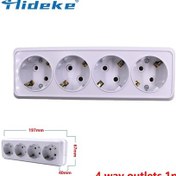 Resim Beyaz Duvar Yüzeyi 1 2 3 4 Priz Fişler Ab Dış Elektrik Prizleri Topraklama Güç Type 4 
