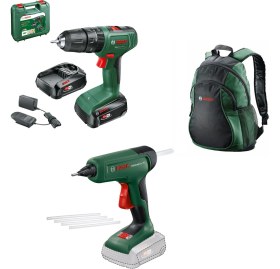 Resim Bosch Bosch Easyimpact 18V-40 2x2.0 Ah + Advancedglue 18V + Sırt Çantası 