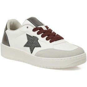 Resim Butigo 25k-2077 5pr Beyaz Kadın Sneaker 000000000102042826 Beyaz-gumus 