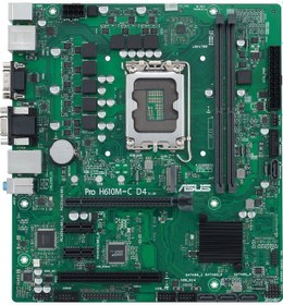 Resim Asus Pro H610M-C D4-CSM Intel H610 3200 MHz DDR4 Soket 1700 mATX Anakart 