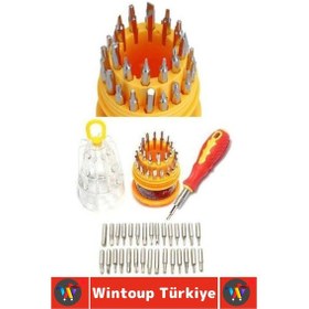 Resim Tornavidaseti Kauçuk Sap Laptop Küçük Elektronik Eşya Hassas Kullanım Mini Tornavida Seti 31 Parça 