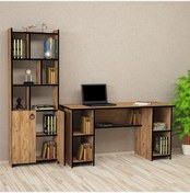 Resim Kalenderdekor1 Kalender Dekor Avel-Twins Mayra 145 Cm Çalışma Masası Takımı 04 Meşe 