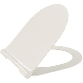 Resim Bocchi Pure Slim Klozet Kapağı Yavaş Kapanır Parlak Bisküvi A0336 