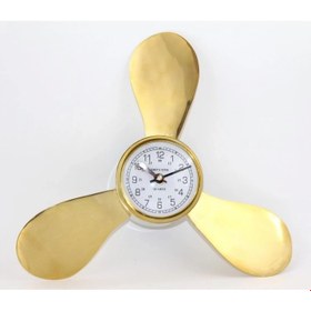 Resim Pirinç Duvara Asmalı Pervane Tasarımı Saat Ksk2057 