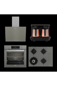 Resim Arçelik Yeni Grion Bakır Telveli Ankastre Set 