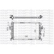 Resim Kraftvoll 08040019 Motor Radyatoru 600x368x22 Corsa C / Combo 1,3cdtı Manuel Brazıng 