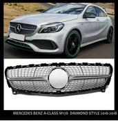 Resim beyaztuning Mercedes W176 A Serisi Diamond Ön Panjur Izgara 2016-2018 Arası 