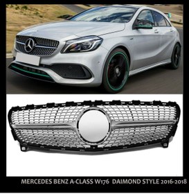 Resim beyaztuning Mercedes W176 A Serisi Diamond Ön Panjur Izgara 2016-2018 Arası 