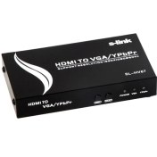 Resim S-Link Sl-Hv67 Hdmı To Vga+Ypbpr Çevirici 