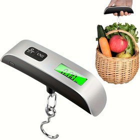 Resim 1 adet Dijital El Tipi Asma Tartı, 110lb/50kg Kapasite, Taşınabilir Elektronik Tartı, Arka Aydınlatmalı LCD Ekran, Plastik, Pil ile Çalışır (Şarj Edilemez), Bagaj, Otomotiv Detay Araçları, Seyahat Gereksinimleri için 