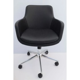 Resim Bintaş Mobilya Bulut Rahat Siyah Deri Ofis Sandalyesi 