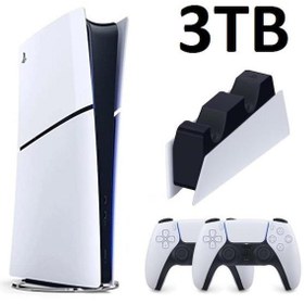 Resim Sony Playstation 5 Slim CD 3 TB (1 TB+2 TB) - 2. DualSense - Şarj İstasyonu Ps5 Oyun Konsolu 