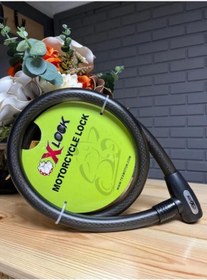 Resim Genel Markalar XBYC 84905 2M 25x2000 mm Halat Kilit Anahtarlı Yüksek Güvenlikli Motosiklet Kilidi 