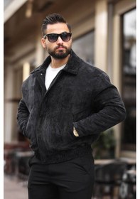 Resim Old Money Culture Oversize Baharlık Kadife Ceket Siyah Kadife 