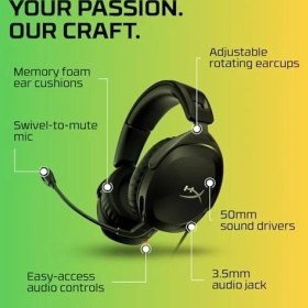 Resim Assess Store Hyperx Cloud 2 - Mikrofonlu Hafif Kulak Üstü Kulaklık, Döndürülebilir-Sessize Alma Fonksiyonu, 50 mm Sürücü, Pc Uyumlu 