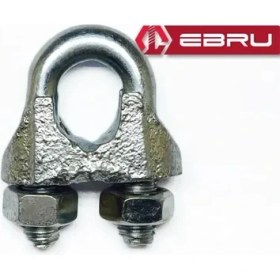 Resim Çelik Halat Bağlama, Düğüm, Klemens 10 mm - 2 Adet ( Lisinya ) 