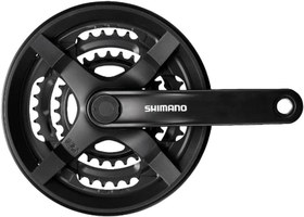 Resim Shimano FC-TY301 175mm 48T 6-7-8V 3lü Aynakol Kapaklı Siyah* 