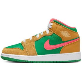 Resim Air Jordan 1 Mid SE GS Çocuk Basketbol Ayakkabısı 