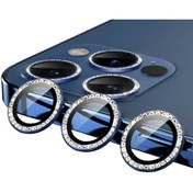 Resim Bilişim Akademi Iphone 13 Pro Max Uyumlu Mavi Taşlı Kamera Lensi Koruma 