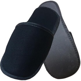 Resim 600 Çift Tek Katlı Havlu Siyah Otel Terliği Tek Kullanımlık Kullan At Beyaz 