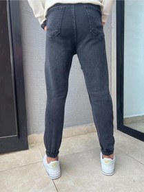 Resim Erkek Esnek Boyfriend Jeans Kot Pantolon Gri 