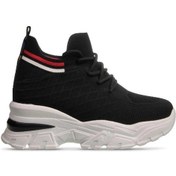 Resim M.p 241-1663 Poli Hafif Taban Kadın Sneaker Siyah Siyah 