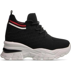 Resim M.p 241-1663 Poli Hafif Taban Kadın Sneaker Siyah Siyah 
