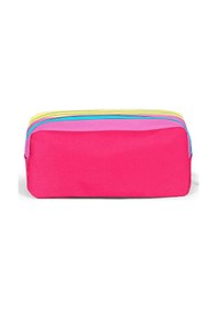 Resim Coral High Kids Pembe Neon Mercan Fashion Girl Desenli İki Bölmeli Kalem Çantası 22144 Neon Mercan 